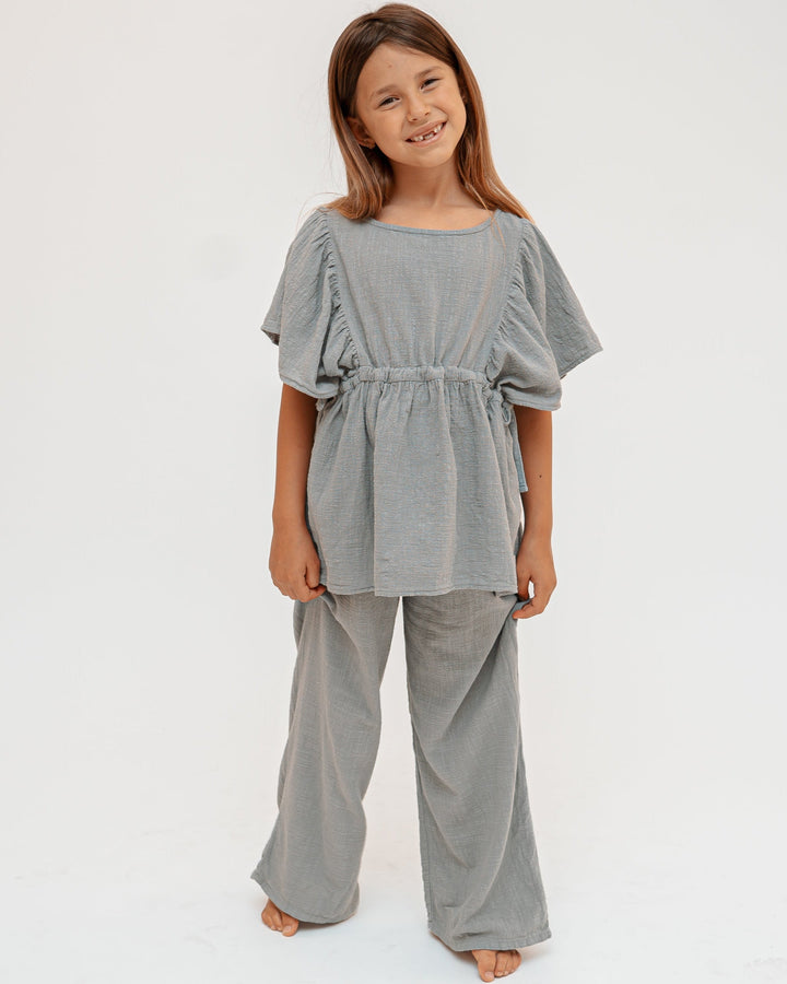 Linen wide pants
