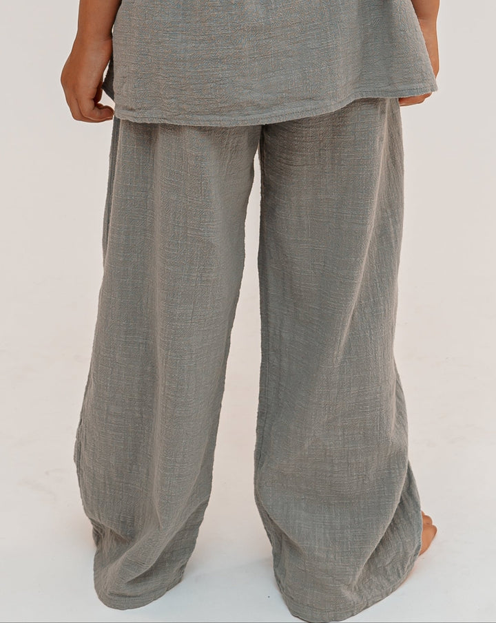 Linen wide pants