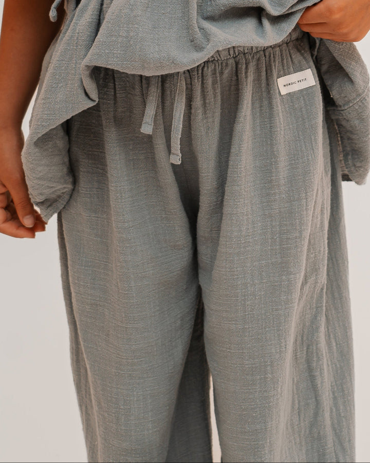Linen wide pants